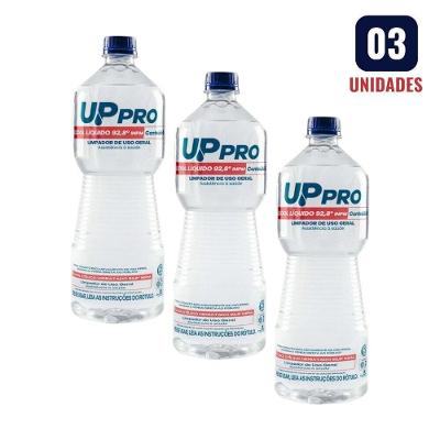 Álcool Líquido 92,8° 1l - Limpeza Pesada E Rápida Evaporação Para Ambientes Impecáveis