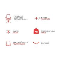 Cadeira Presidencial Elite Com Encosto Ajustável - Sofisticação E Conforto Para Seu Escritório - 2