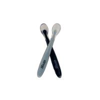 Colheres De Silicone Premium Marinho - Conjunto De 2 Para Uma Cozinha Elegante E Prática - 1