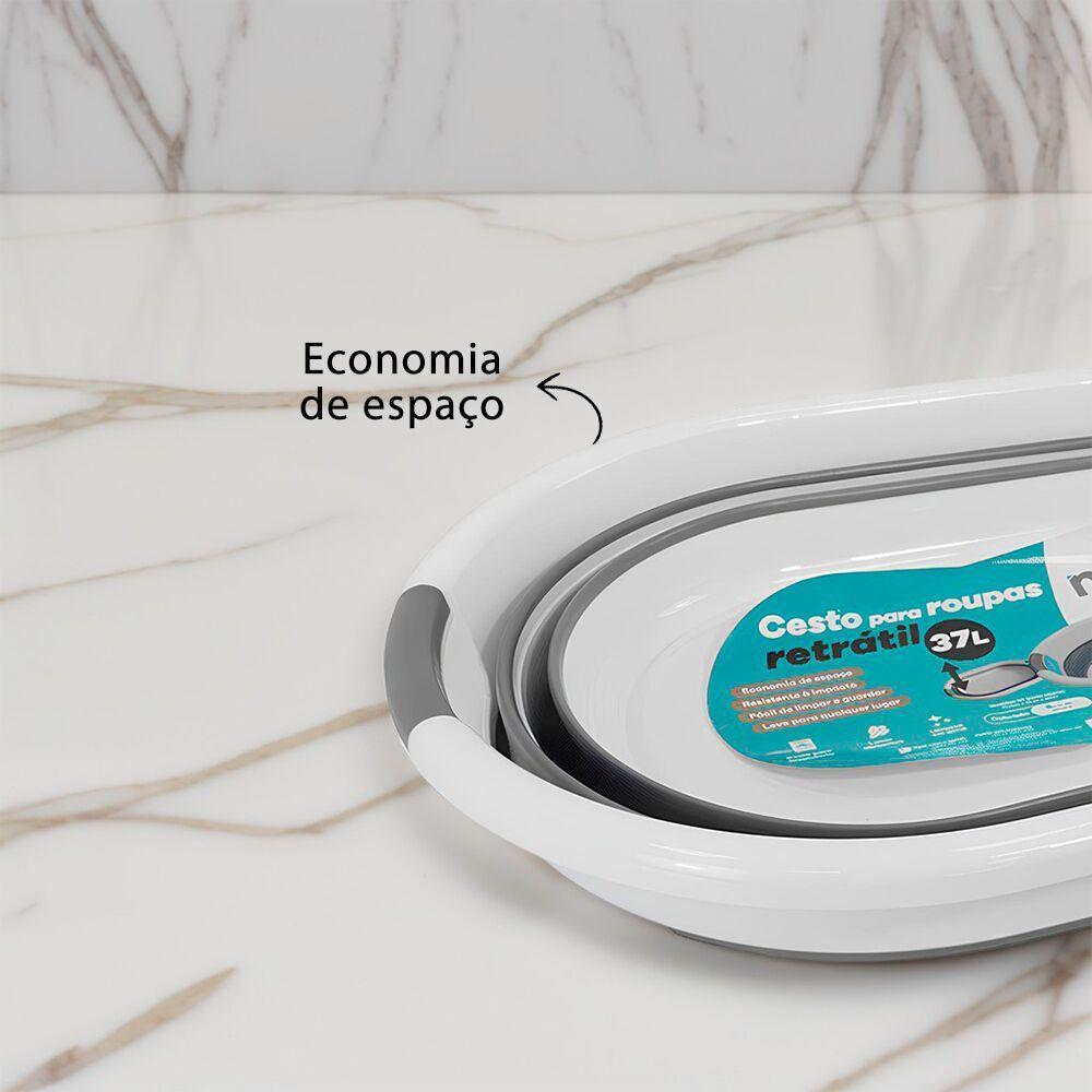 Cesto Organizador Retrátil Para Roupas – Estilo E Praticidade Para Sua Casa E Viagens - 6