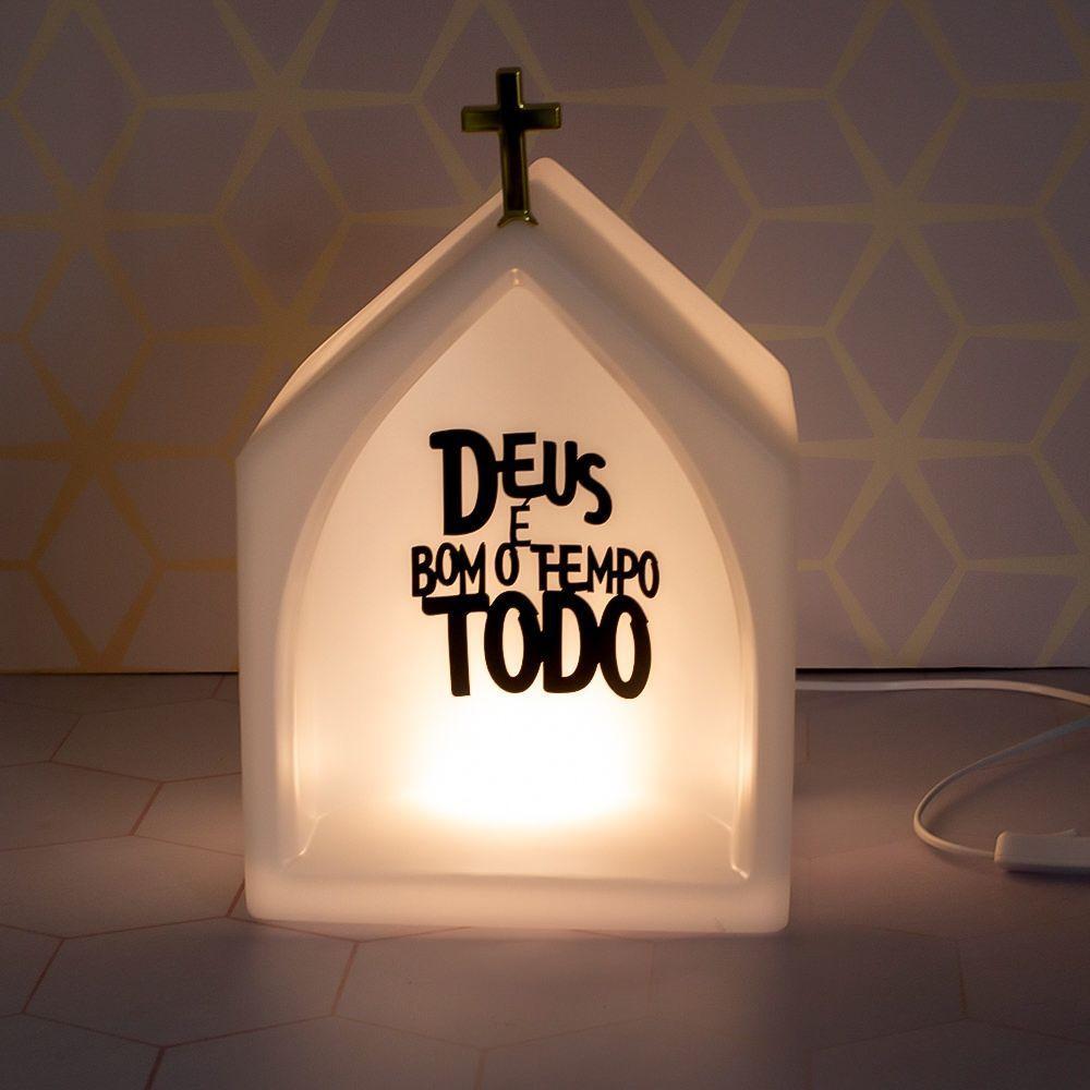 Oratório Led Deus é Bom - Luz E Beleza Para Sua Devoção E Espiritualidade - 4