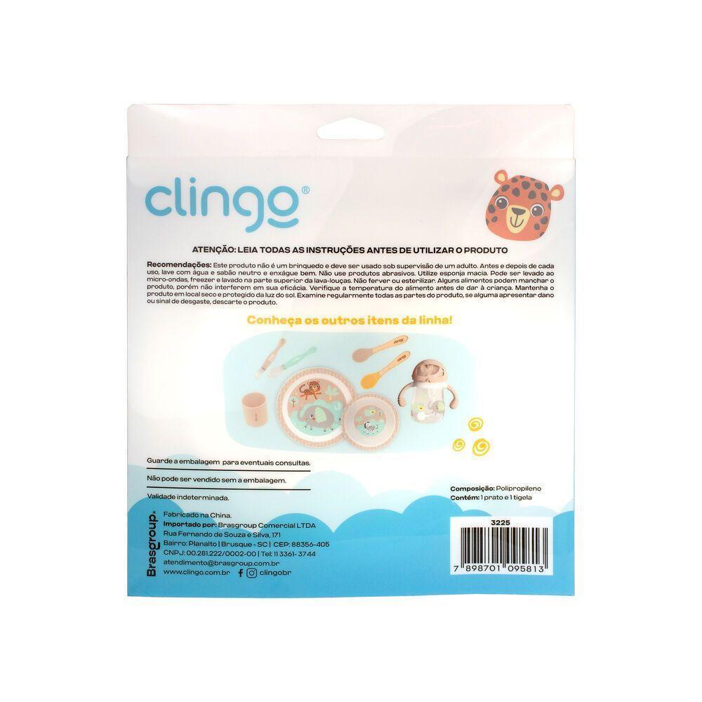 Conjunto Divertido Safari: Prato E Tigela Infantis Para Refeições Aventureiras - 2