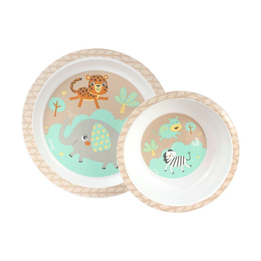 Conjunto Divertido Safari: Prato E Tigela Infantis Para Refeições Aventureiras - 5