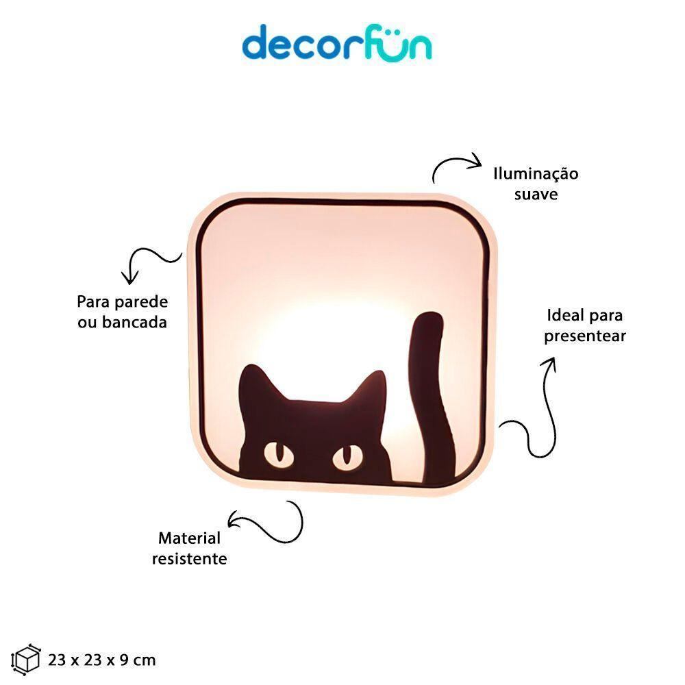 Luminária Gato Preto - Ilumine Seu Espaço Com Estilo E Mistério Deslumbrante - 3