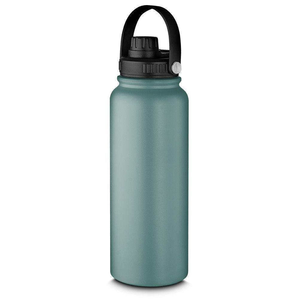 Garrafa Térmica Inox Verde 1,1l - Estilo E Praticidade Para Suas Bebidas Quentes E Frias - 1