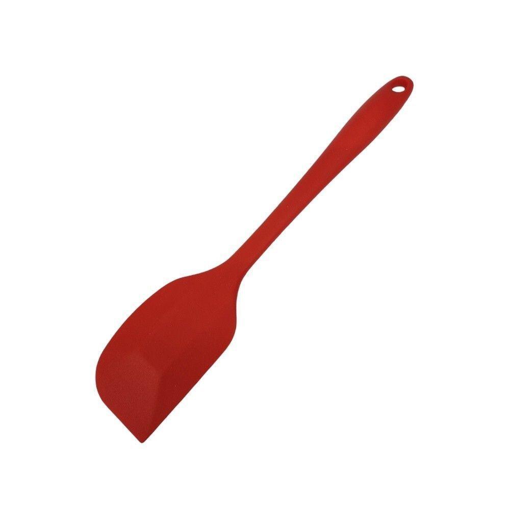Espátula De Silicone Vermelha 27cm Com Suporte - Estilo E Praticidade Na Cozinha - 1