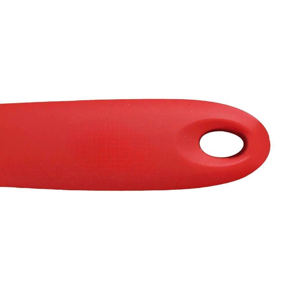 Colher De Silicone Vermelha 27,5cm Com Suporte - Sofisticação E Praticidade Na Cozinha - 2