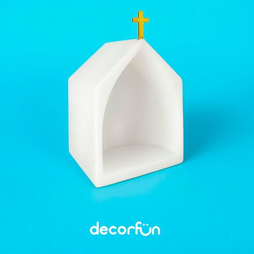 Oratório Iluminado Clássico Branco - Elegância E Luz Para Sua Devoção - 5