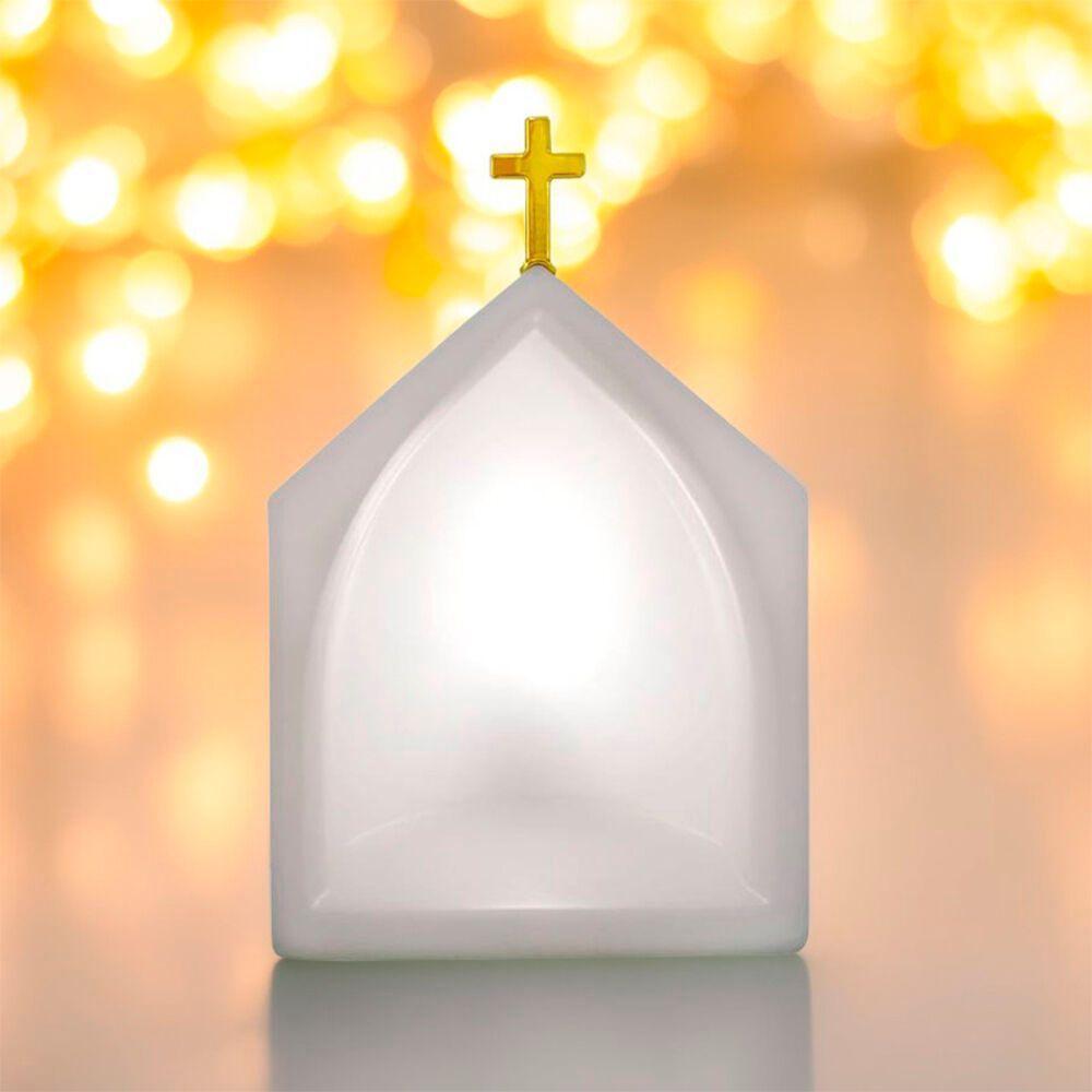 Oratório Iluminado Clássico Branco - Elegância E Luz Para Sua Devoção - 6