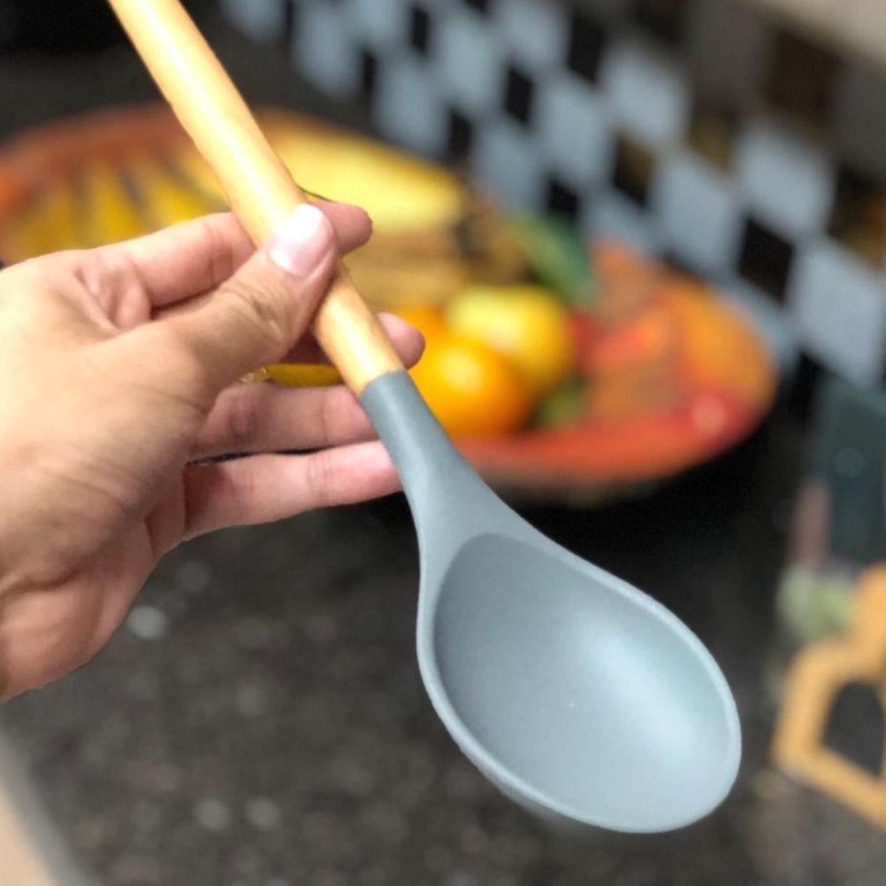 Colher De Silicone Conforto E Estilo - Praticidade E Elegância Na Cozinha! - 4