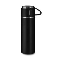 Garrafa Térmica Inox 500ml Com Trio De Canecas - Estilo E Sabor Sempre Na Mão! - 5