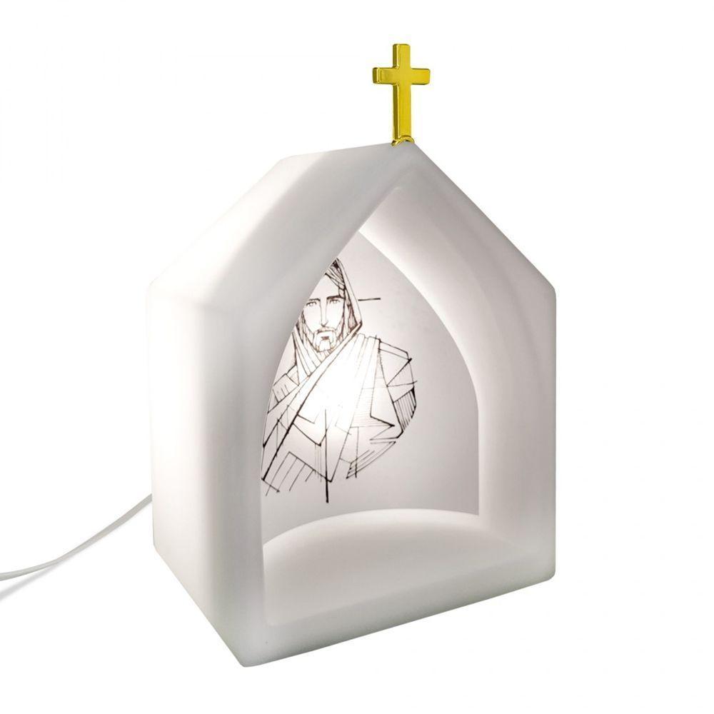 Oratório Iluminado Com Jesus - Fé E Inspiração Para Transformar Seu Lar - 1