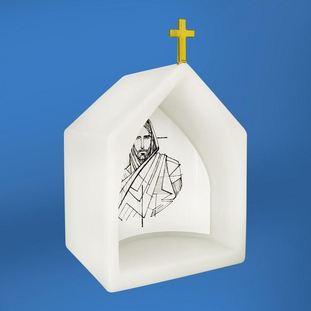 Oratório Iluminado Com Jesus - Fé E Inspiração Para Transformar Seu Lar - 3