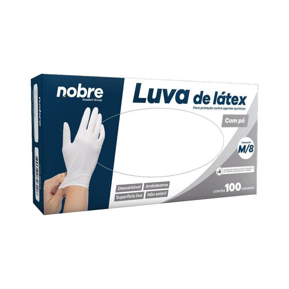 Luvas Descartáveis De Látex Com Pó - Proteção E Conforto Em Caixa Com 100 Unidades - 3