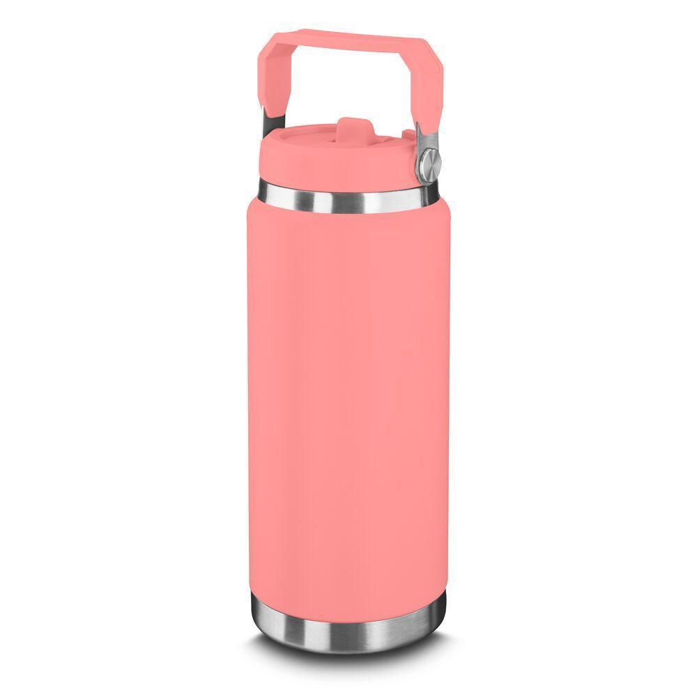 Garrafa Térmica Elegante Rosa 900ml - Praticidade E Estilo Para Suas Bebidas - 1