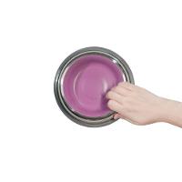 Comedouro Rosa Antiderrapante Inox 450ml - Estilo E Conforto Para Seu Pet - 3