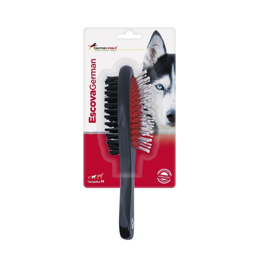Escova Dupla Premium Para Pets - Cuidados E Brilho Para Pelos De Cães E Gatos - 5