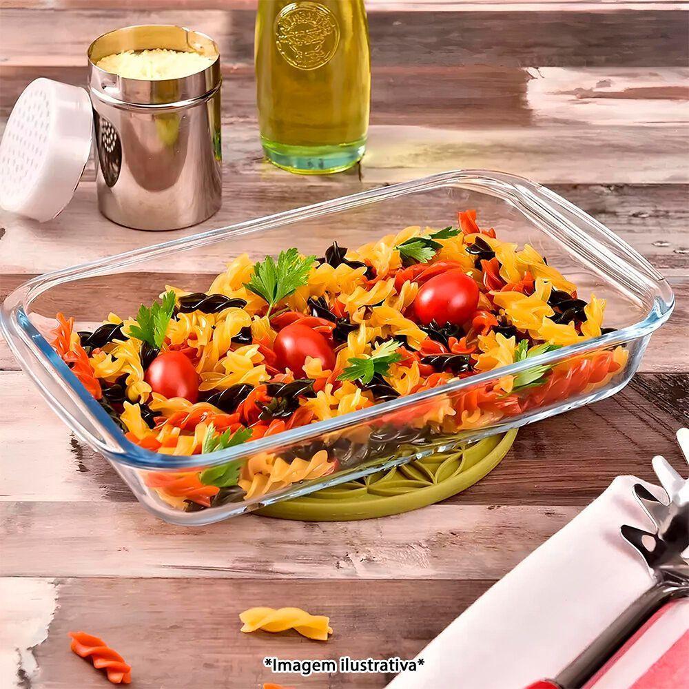 Conjunto Elegante De Travessas Retangulares De Vidro - Sofisticação E Versatilidade Na Mesa! - 3