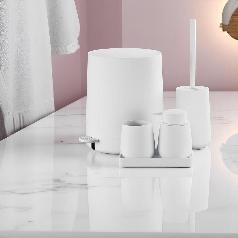 Kit Elegância E Praticidade Para Banheiro 5 Peças Em Branco - Moderno E Funcional - 6