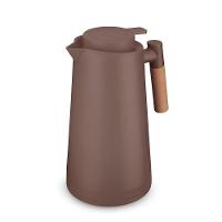 Bule Térmico Chic 1l Em Vidro Com Alça De Madeira - Design Sofisticado E Prático - 1