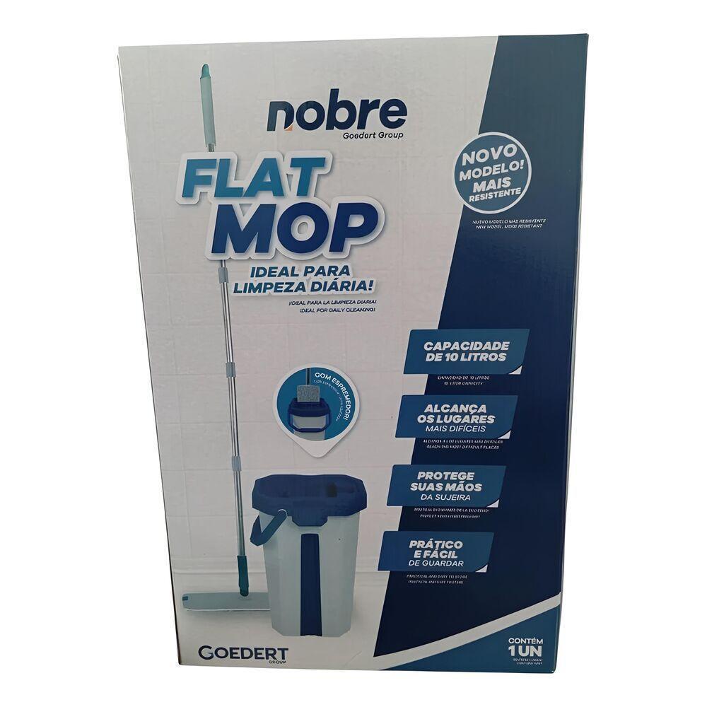 Mop Flat Com Balde E Refil De Microfibra - Limpeza Rápida E Prática Para Seu Lar - 6