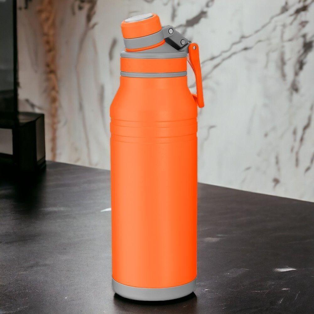 Garrafa Térmica Inox Laranja 1,2l: Praticidade E Estilo Para Sua Hidratação Diária - 1