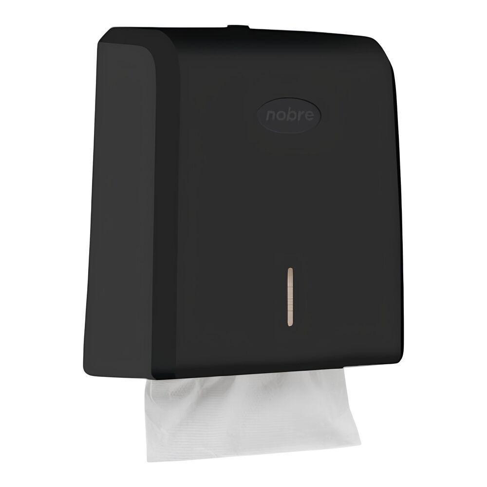 Dispenser Elegante Para Papel Toalha 1-3 Dobra - Preto - Alta Durabilidade E Praticidade - 1