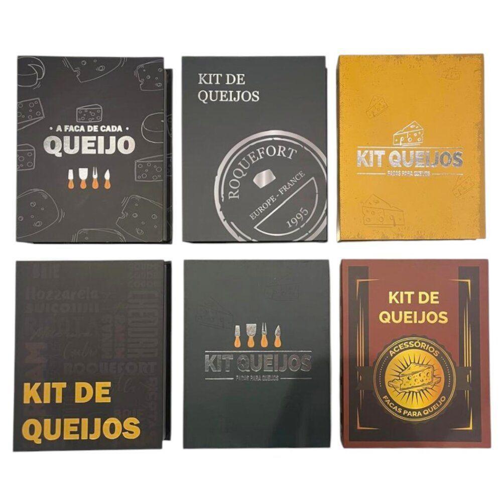Conjunto Elegante Para Degustação De Queijo - 4 Peças Com Caixa Criativa - 8