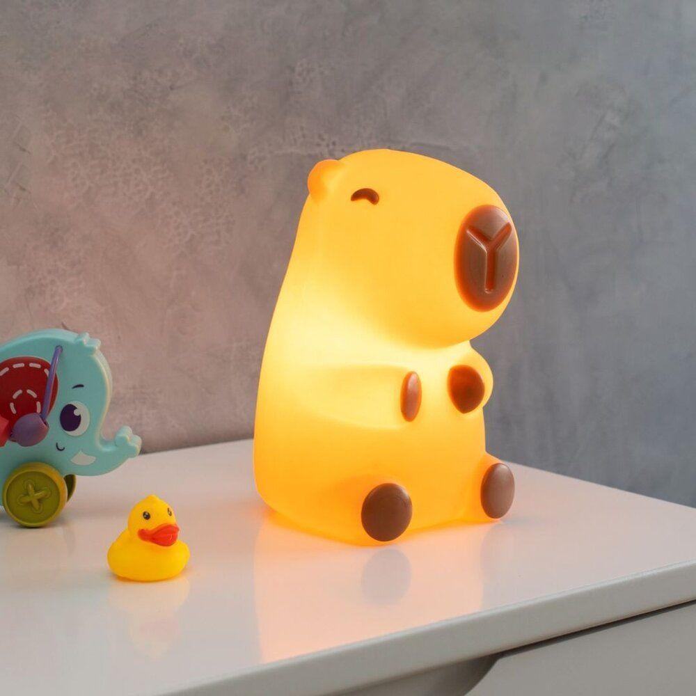 Luminária 3d Capivara Baby - Iluminação Fofa E Criativa Para Decorar Seu Lar - 2