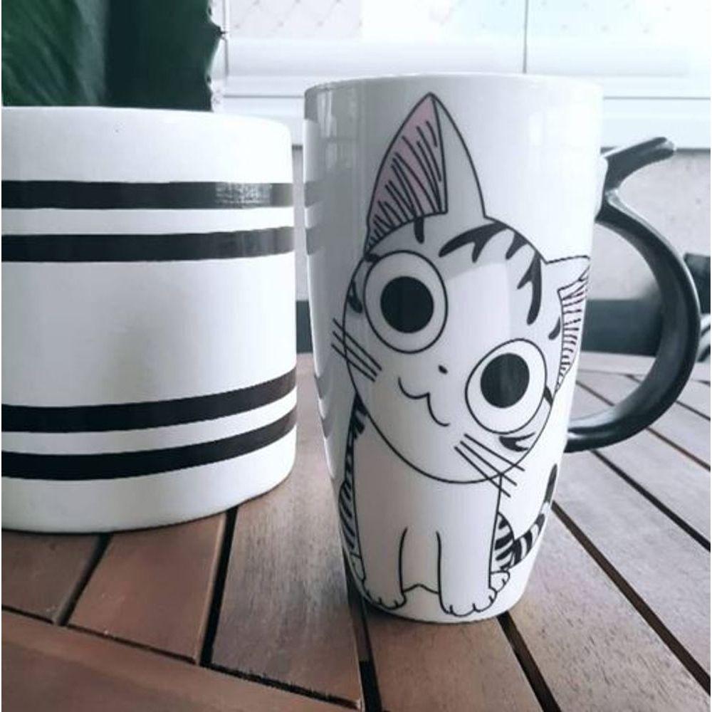 Caneca Super Fofo De Gatinho 600ml - Acompanhe Seus Momentos Com Estilo E Conforto! - 2