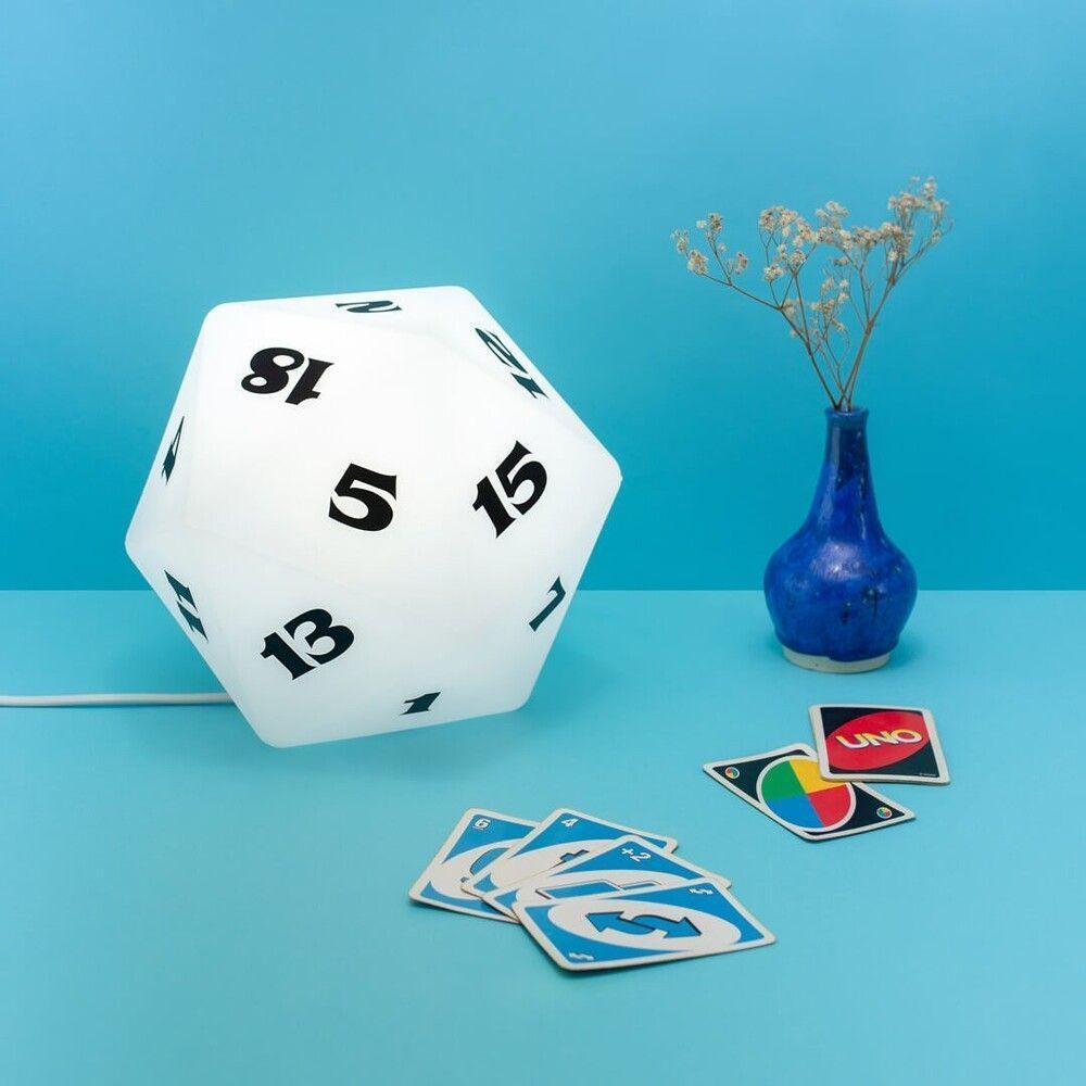 Luminária 3d Icosaedro Mágica Para Aventureiros De Rpg - 3