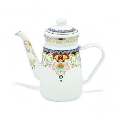 Bule Esmaltado Vintage 1,2l - Charmoso E Prático Para Sua Cozinha Moderna