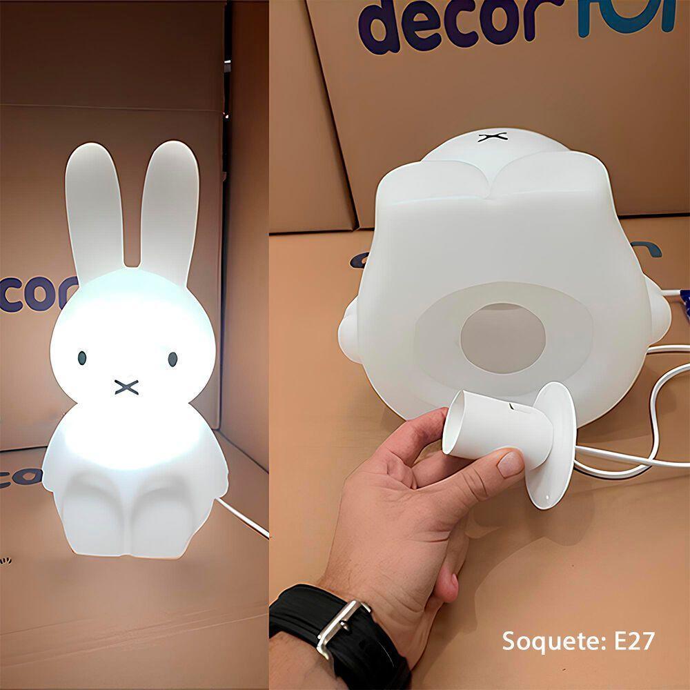 Luminária 3d Coelho Miffy - Iluminação Encantadora Para Todos Os Ambientes! - 2