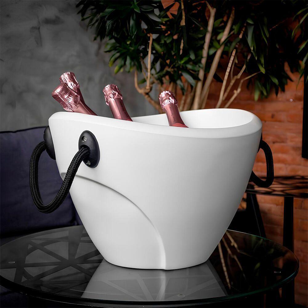 Balde De Gelo Luxuoso Para 4 Garrafas - 13l Para Festas Deslumbrantes - 6