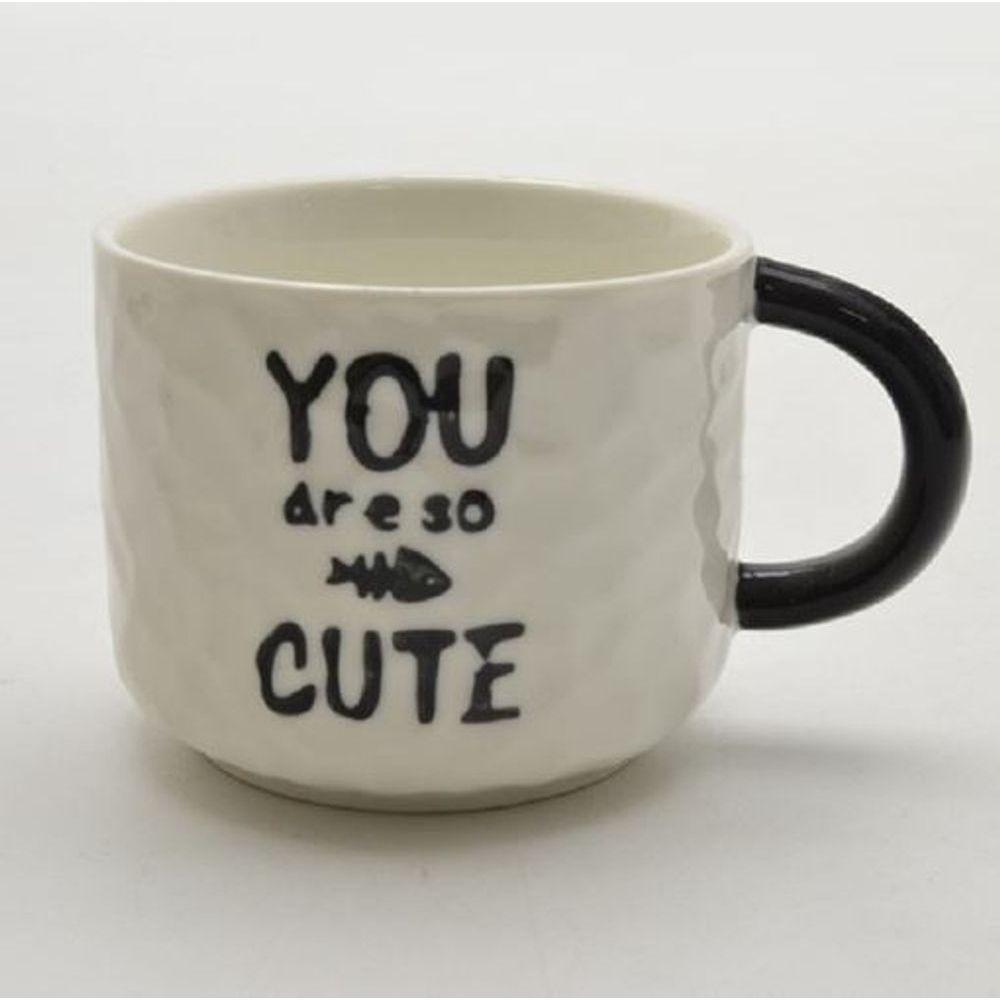 Xícara Fofa 220ml Com Gatinho Branco Para Café E Chá - Estilo E Charme Em Cada Gole - 2