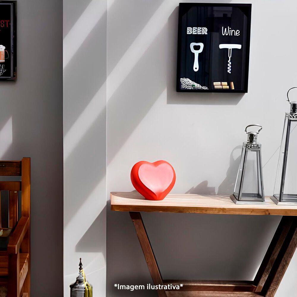 Luminária 3d Coração Infinito Vermelha - Luz Que Transforma Seu Espaço Em Romance! - 2