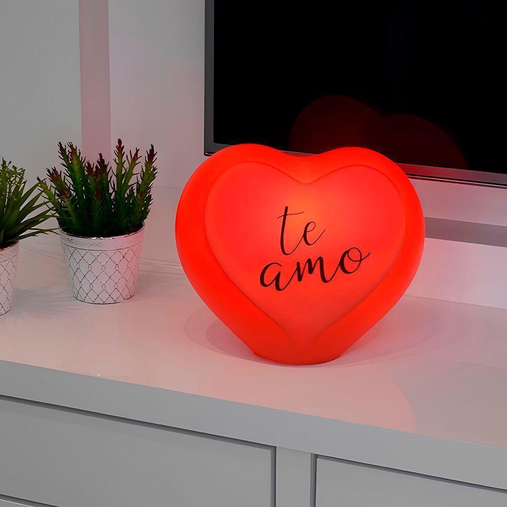 Luminária 3d Coração Infinito Vermelha - Luz Que Transforma Seu Espaço Em Romance! - 5