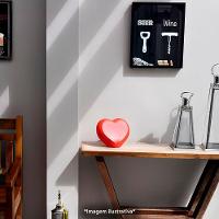 Luminária 3d Coração Infinito Vermelha - Luz Que Transforma Seu Espaço Em Romance! - 2