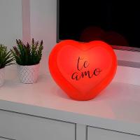 Luminária 3d Coração Infinito Vermelha - Luz Que Transforma Seu Espaço Em Romance! - 5