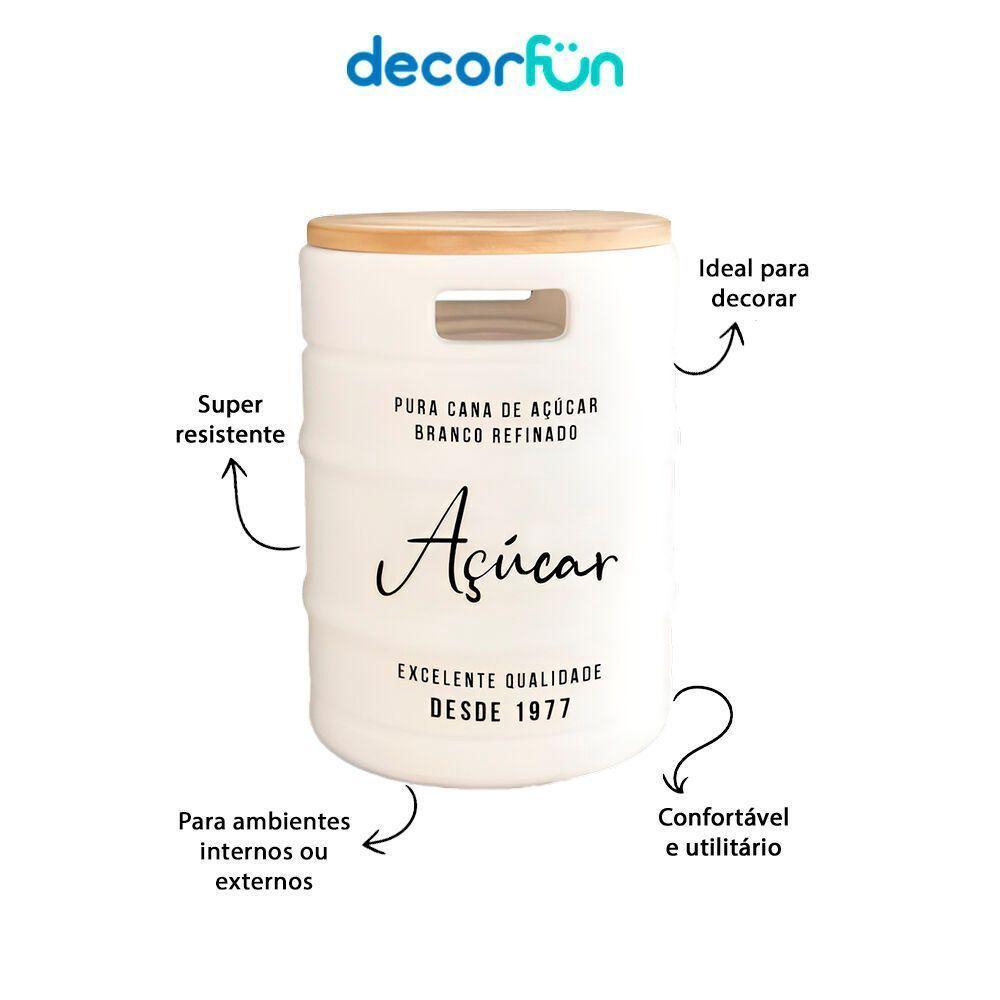 Conjunto Charmoso De Bancos Em Barris Com Tampo De Madeira Para Café E Açúcar - 3