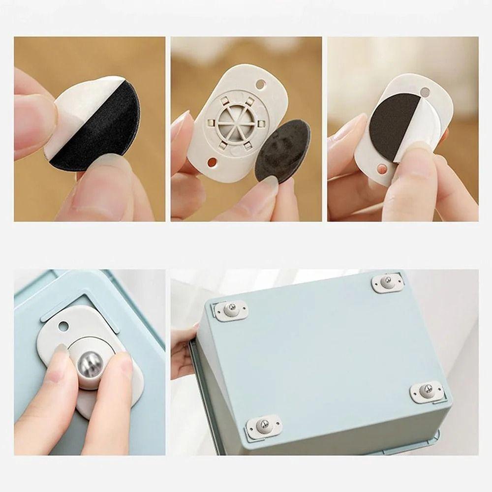 Rodinhas Adesivas Em Inox - Mobilidade Elegante Para Seus Móveis - 4