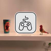 Luminária Gamer Controle Branco - Ilumine Seu Gameplay Com Estilo E Conforto!