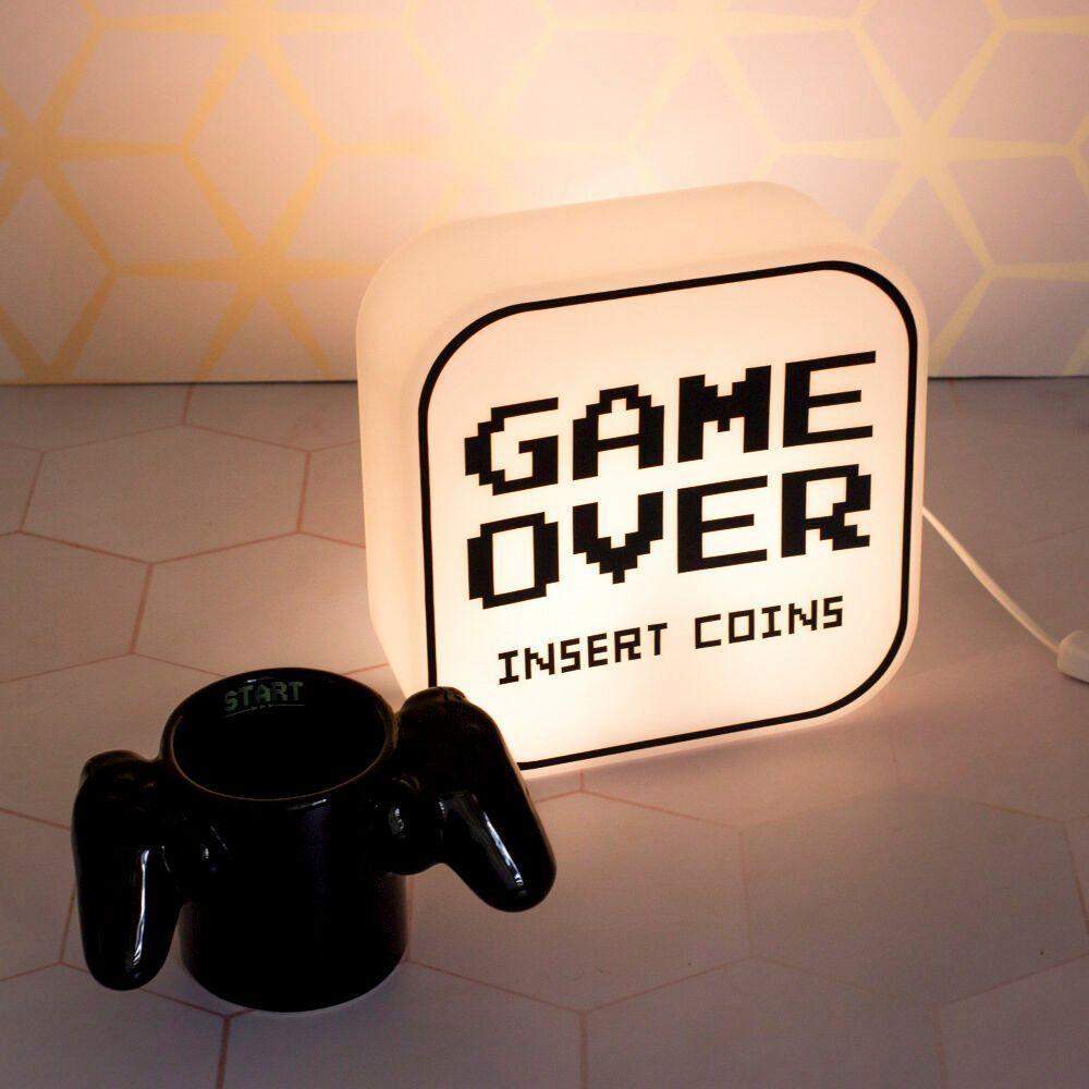Luminária Game Over: Iluminação Criativa Para Gamers E Decoração Estilosa - 7