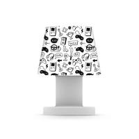 Luminária Mesa Game Preto E Branco - Estilo Moderno E Elegância Para Seu Espaço - 1