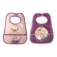 Babadores Duplos Com Coletor E Velcro: Estilo E Praticidade Para Bebês Na Hora Das Refeições - 1