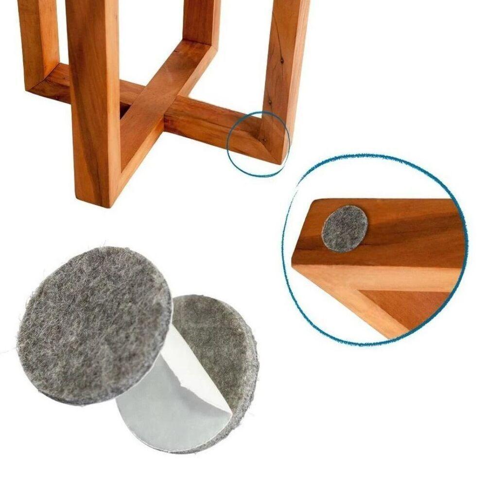 Protetores De Feltro Redondos Pretos - 22 Unidades Para Móveis Sem Arranhões E Elegância - 2