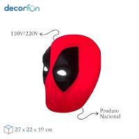Luminária 3d Deadpool: Ilumine Seu Espaço Com Humor E Estilo Geek Em Vermelho Vibrante! - 5