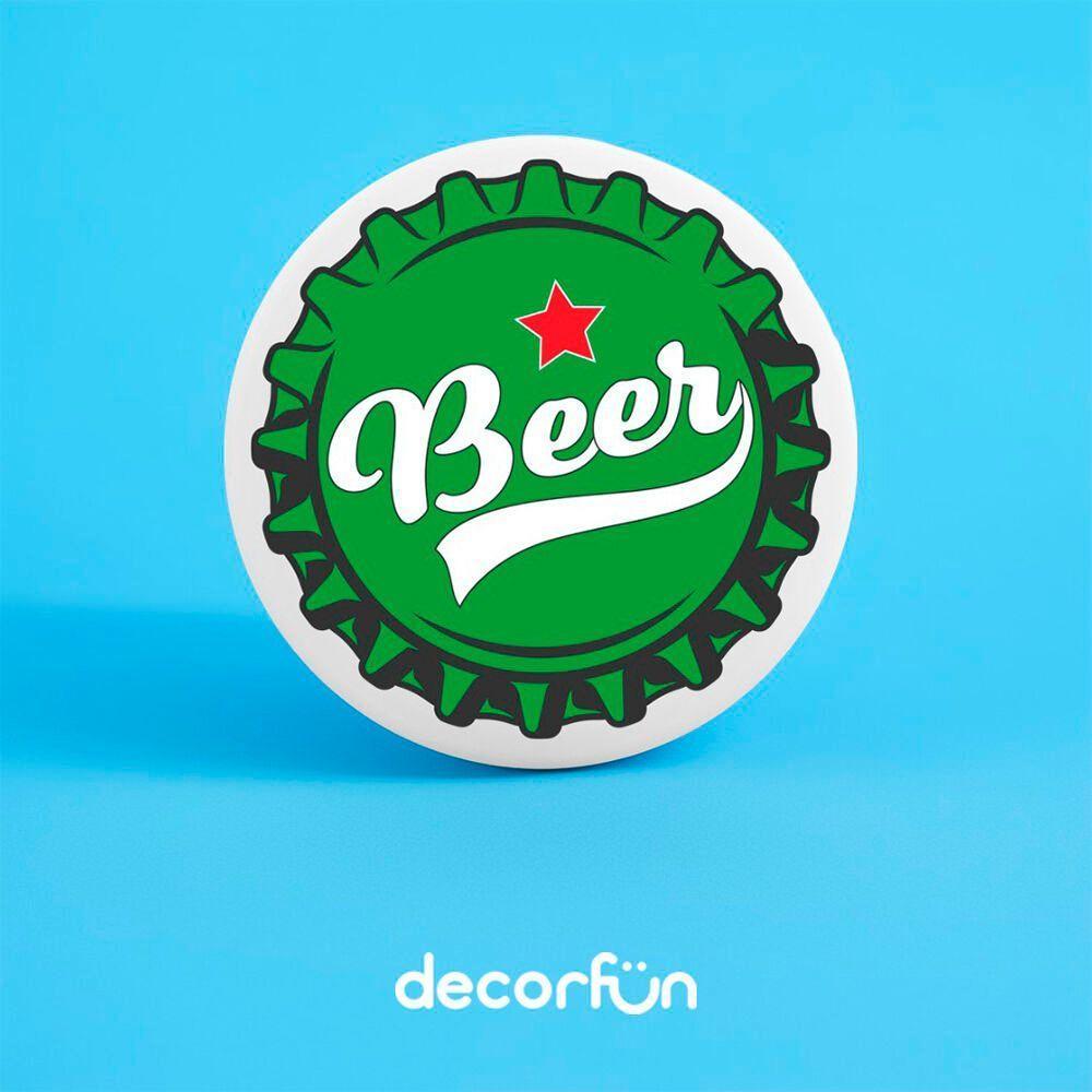 Luminária De Parede Diseño Unique: Tampinha De Cerveja Para Bar E Decoração Descontraída - 5