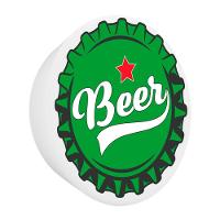 Luminária De Parede Diseño Unique: Tampinha De Cerveja Para Bar E Decoração Descontraída - 1