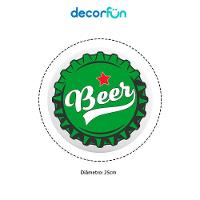 Luminária De Parede Diseño Unique: Tampinha De Cerveja Para Bar E Decoração Descontraída - 2